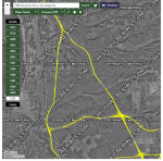 University City circa 1953 with current major roads overlay