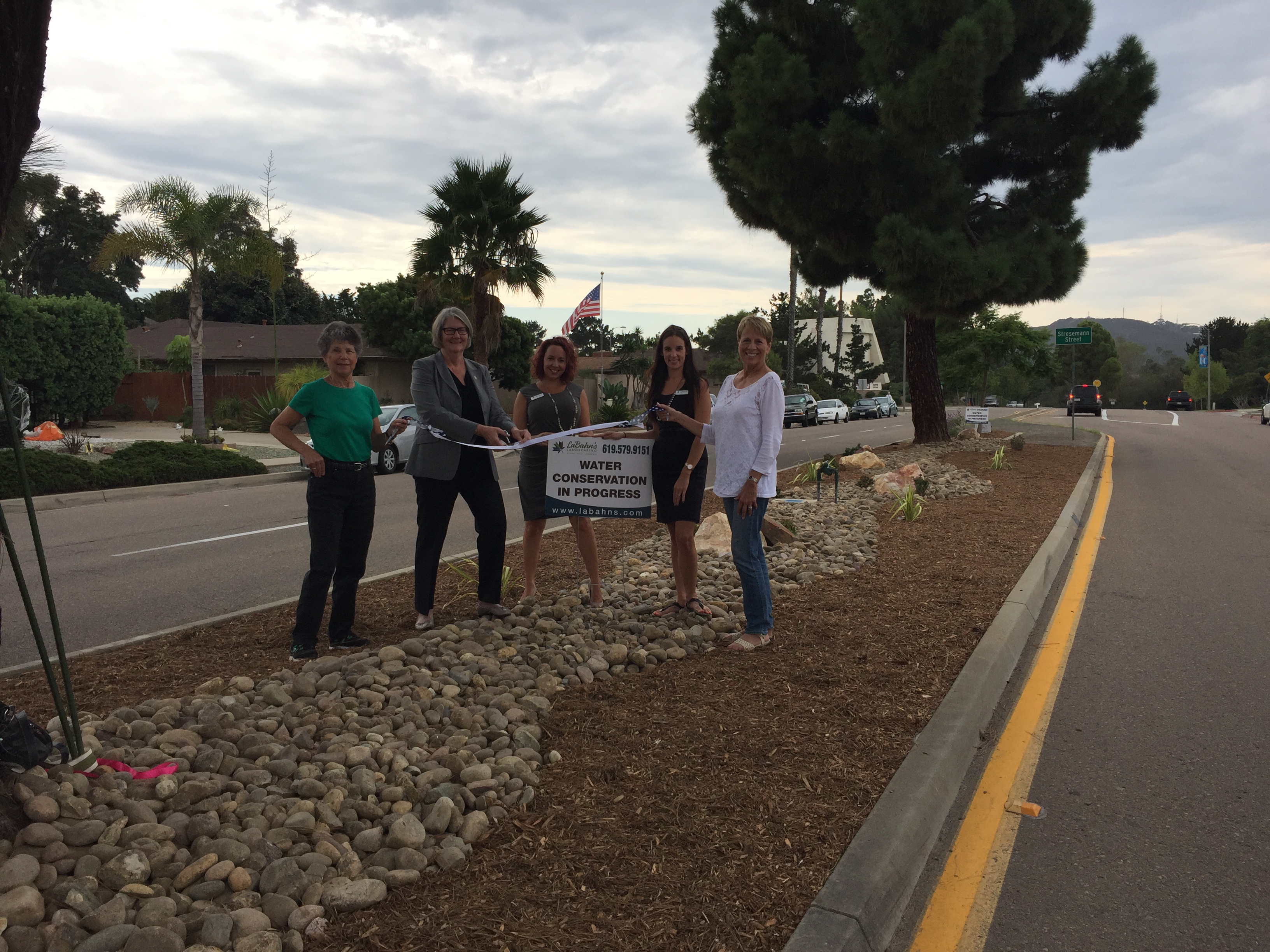 Median beautification Sherri Lightner