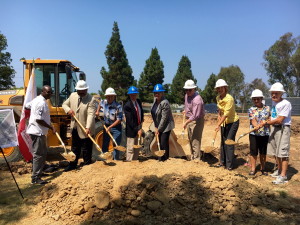 Tot Lot Groundbreaking Sherri Lightner