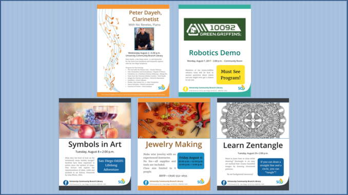 August 2017 Library Programming
