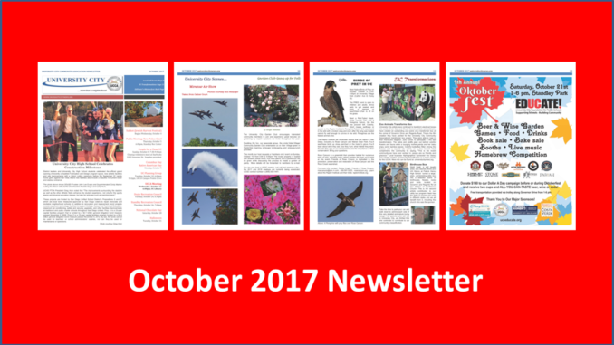October 2017 Newsletter