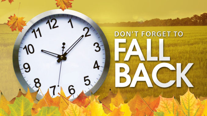 Daylight Saving Time Will Come To An End On Sunday, November 3rd