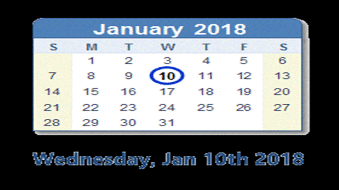 January 10 6 PM at Library on Governor