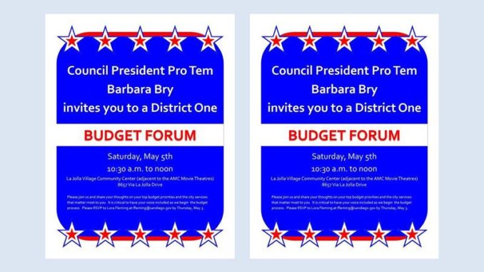 Barbara Bry Budget Forum May 5 2018