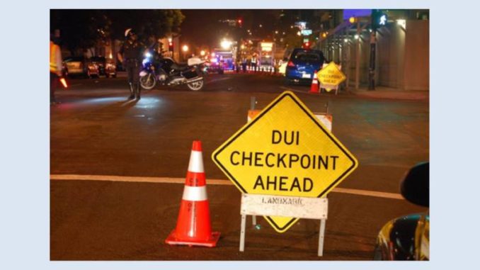 SDPD DUI checkpoint ahead TAAP