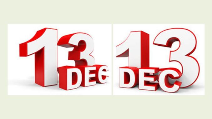 December 13