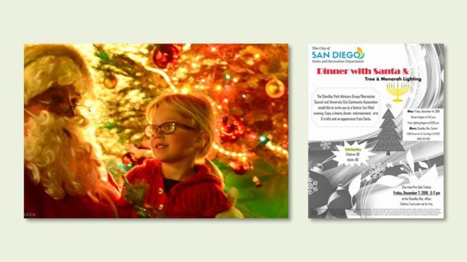 Save the Date Dinner with Santa December 14 2018