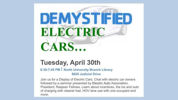 Electric Cars Demystified - April 30 2019