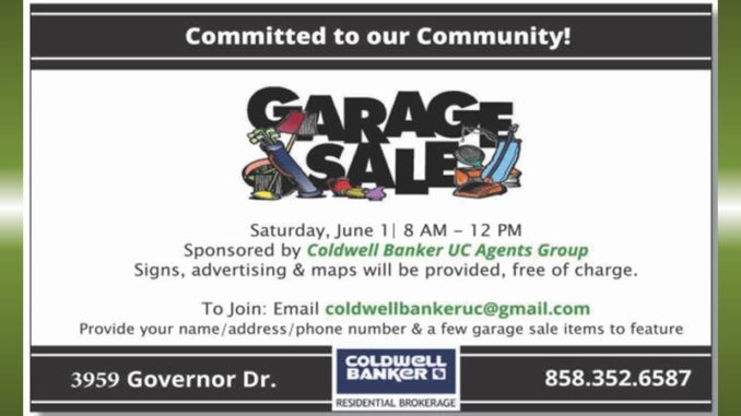 Garage Sale Saturday June 1 2019