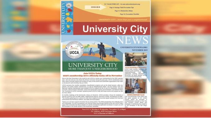 November 2019 University City News is now online!