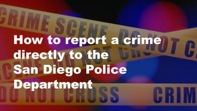 How to Report a Crime to the San Diego Police Department