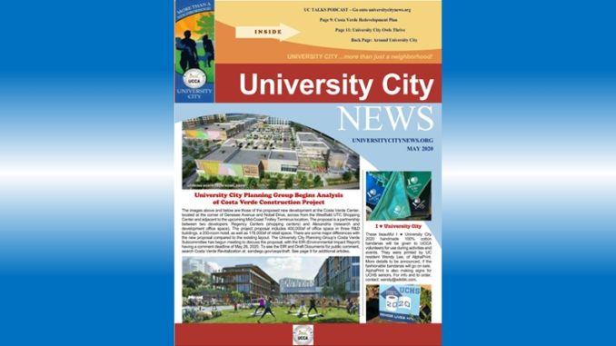 May 2020 University City News newsletter is now online
