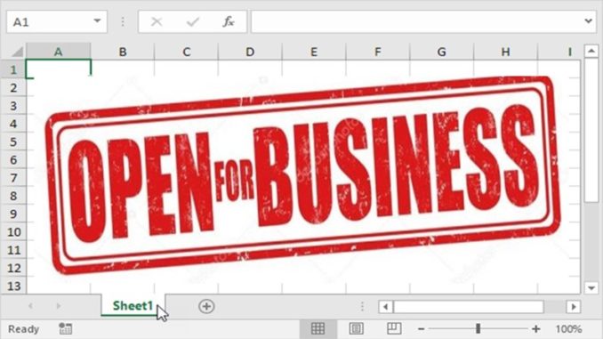Open for Business - spreadsheet
