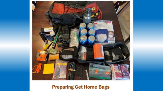 Preparing Get Home Bags