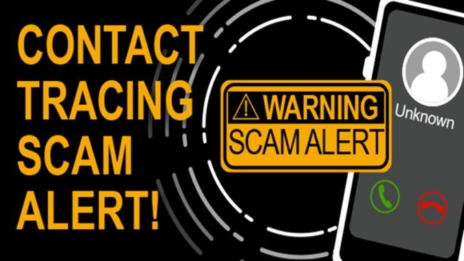 COVID-19 contact tracing scam alert
