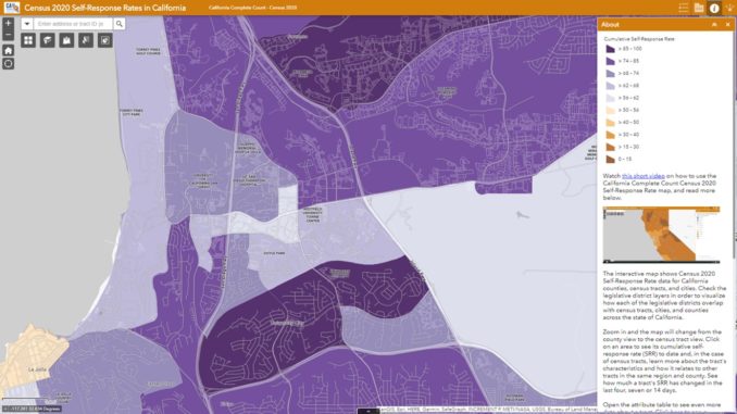 University City Census 2020 Self-Response Rate as of 8-31-2020