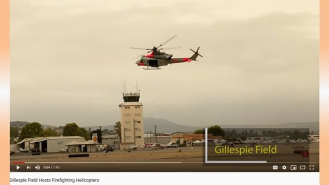 Gillespie Fields hosts Marine Corp Firefighting Helicopters