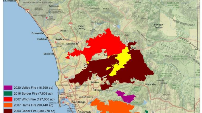 FSC - CWPP - Five Largest Fires since 2000 - Community View
