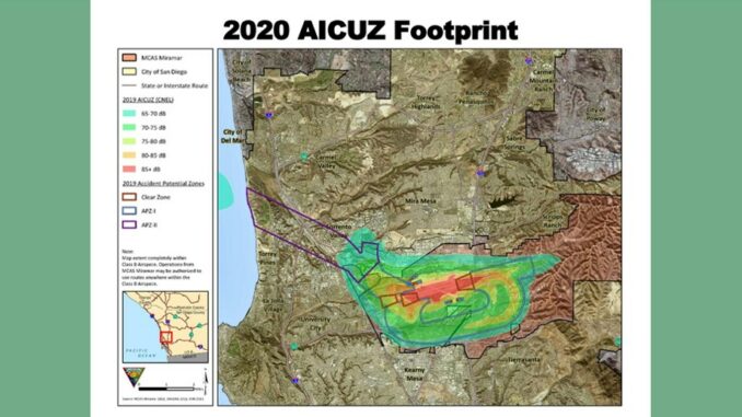 MCAS Miramar AICUZ 2020 Footprint