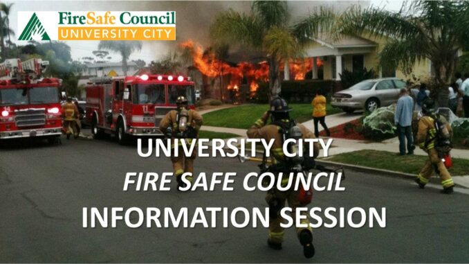 FSC - University City Fire Safe Council - Information Session