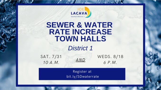 Sewer and Water Rate Increase Town Halls - 1