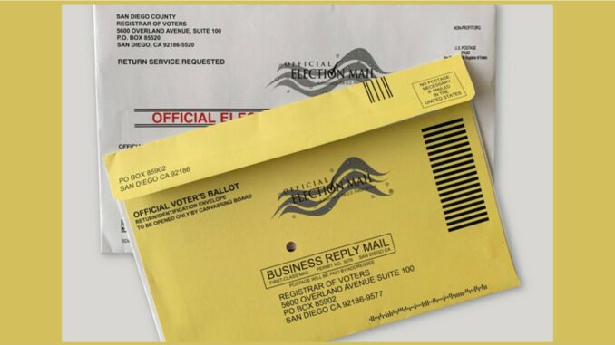 San Diego Official Voter's Ballot