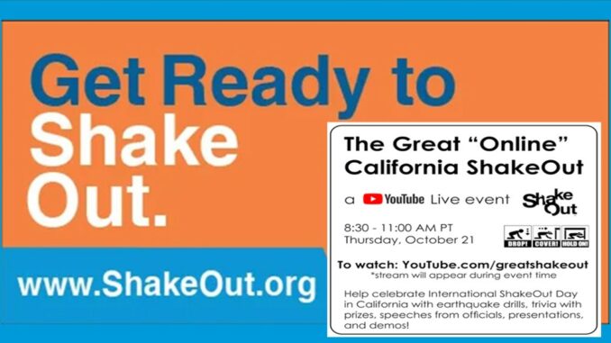 Great California ShakeOut 2021