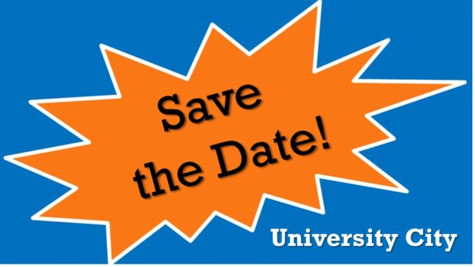 Save the Date - University City