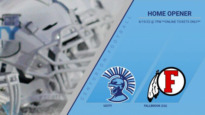Centurion Football - Aug 19 2022 Home Opener