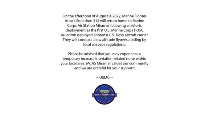 Marine Fighter Attack Squadron 314 returns from deployment August 9 2022