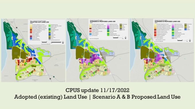 CPUS updated Land Use Scenarios - November 2022