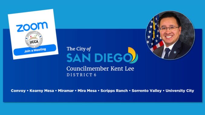 UCCA issues Agenda for Wed, Feb 8: CM Kent Lee will be UCCA's special guest  at 6 PM community meeting; all are welcome to attend – University City  Community Association (UCCA)