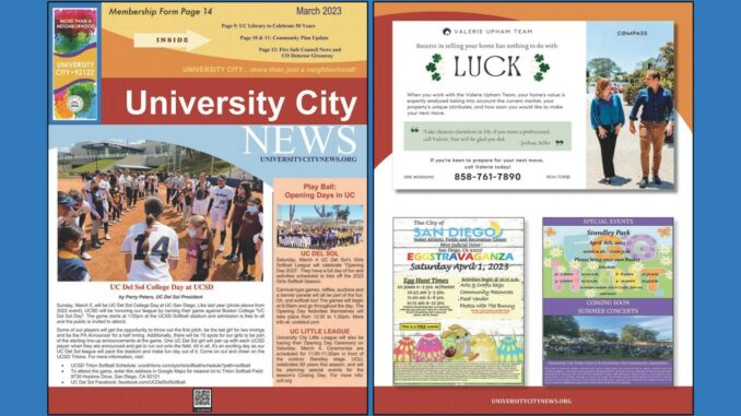 March 2023 Univrsity City News Covers