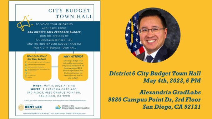 District 6 City Budget Town Hall - May 4 2023