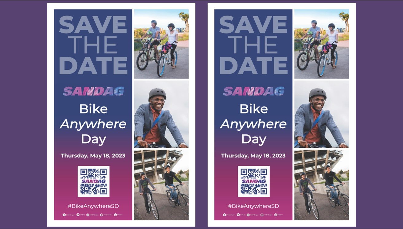 SANDAG Bike Anywhere Day on May 18, 2023