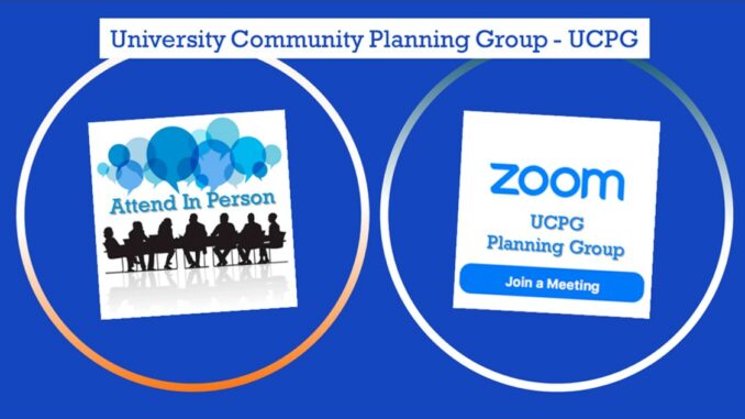 UCPG Planning Group - Hybrid Meeting