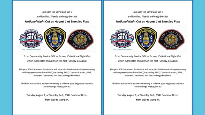 National Night Out - Standley Park - August 1 2023