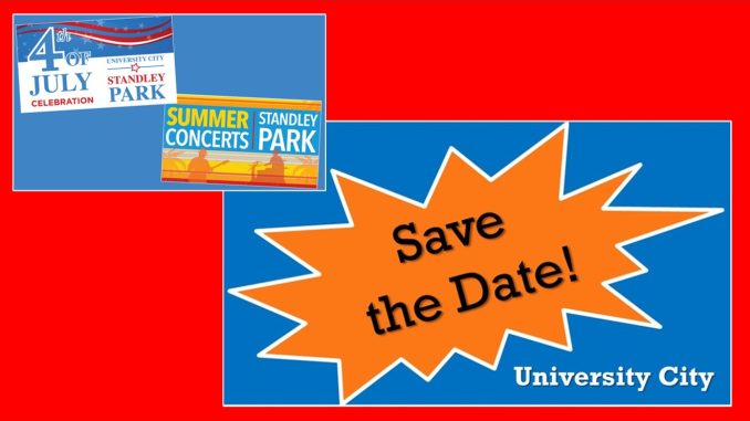 Save the Date - July August